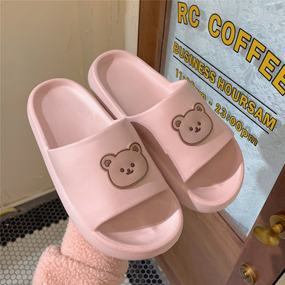 New Couples Stylish Adult Sandals Slip-Proof Thick-Soled Indoor Outdoor Slippers Men Flip Flops House Sleepers Shoes Woman Home