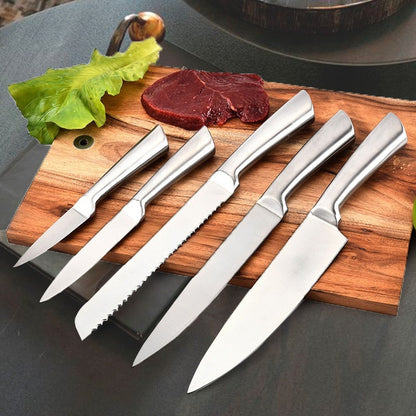 Chef&#39;s Knife Hollow Handle Kitchen Knife Sets Yangjiang Kitchen Knife Slicing Knife Kitchen Stainless Steel kitchen knifes set