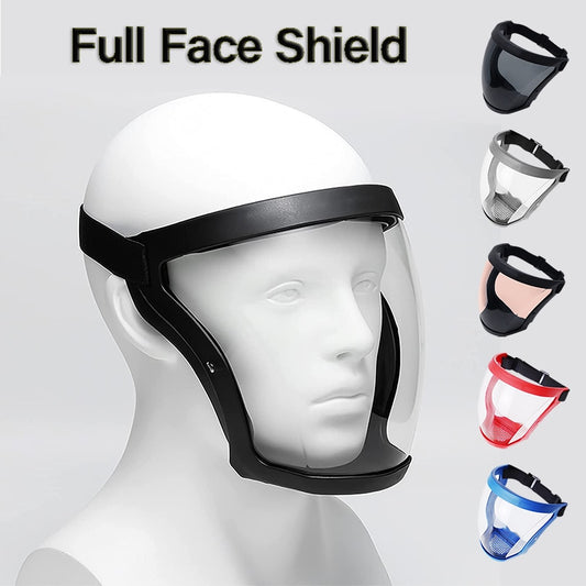 Transparent Security Protection Shield Full Face Shield for Kitchen Tools Oil-splash Proof Moto Cycling Windproof Glasses Mask