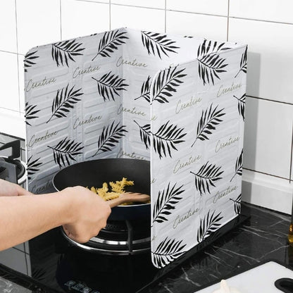 Foldable Kitchen Gas Stove Baffle Plate Board Aluminum Oil Splash-proof Protection Screen Gas Stove Kichen Accessories