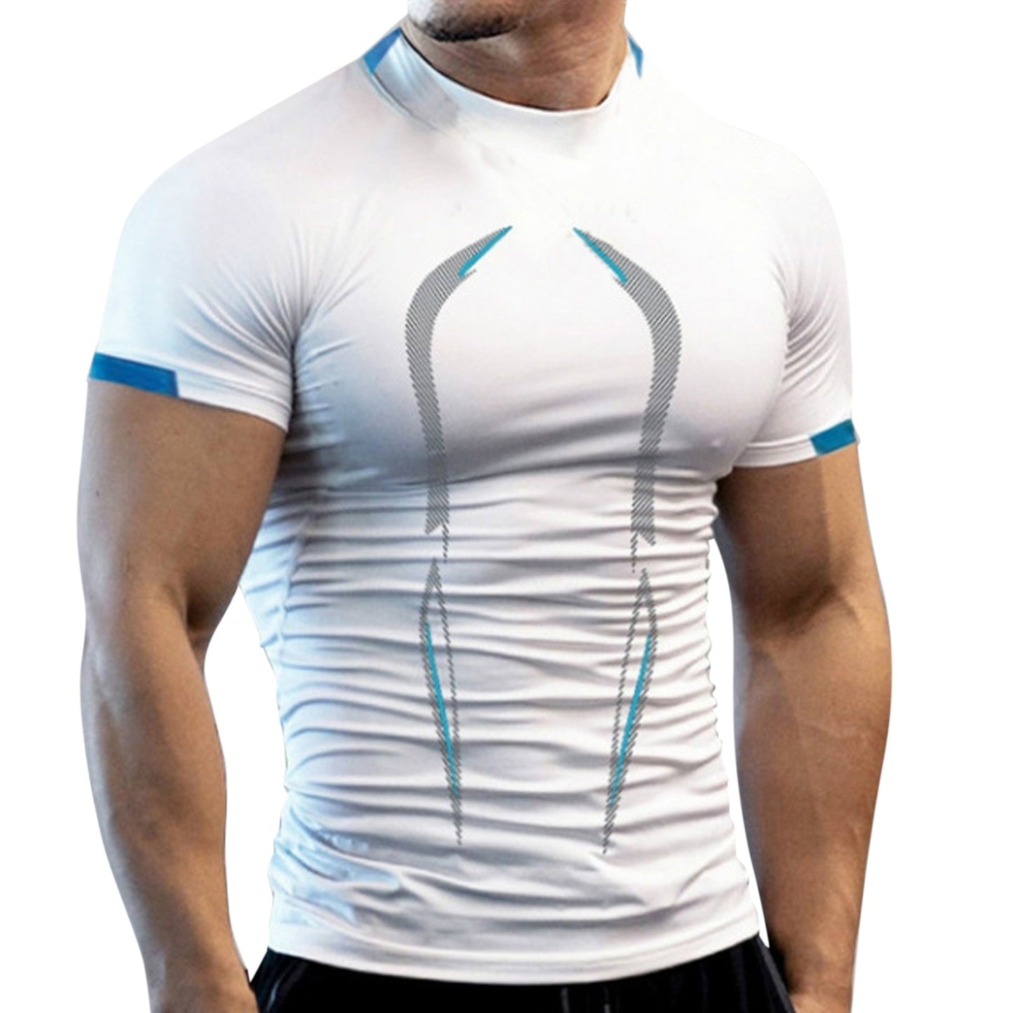 Summer Gym Shirt Sport T Shirt Men Quick Dry Running Shirt Men Workout Tees Fitness Tops Oversized Short Sleeve T-shirt Clothes