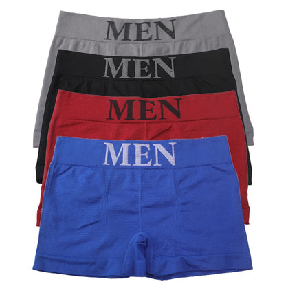 3Pcs/Lot Men&#39;s Panties Underwear Boxers Breathable Man Boxer Solid Underpants Comfortable Male Brand Shorts Black Blue Underwear