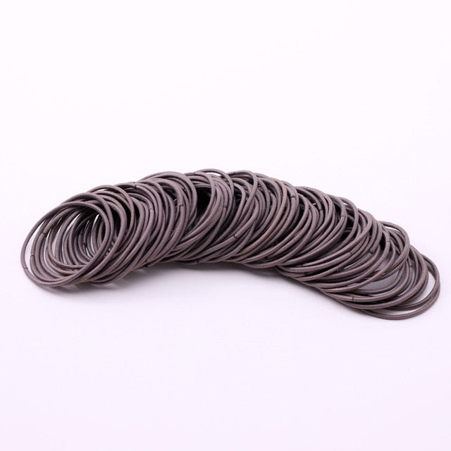 30/50/100pcs Hair Tie Girls with Black Hair Tie High Elastic Rubber Band for Women Men Thin Hair Tie Hair Accessories Hair Ties