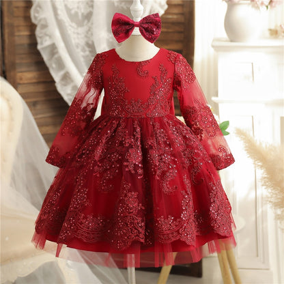 12M Baby Girl 1 Year Birthday Dress Newborn Christening Gown Infant Girls Dress Toddler Baptism Dresses Little Baby Vestidos
