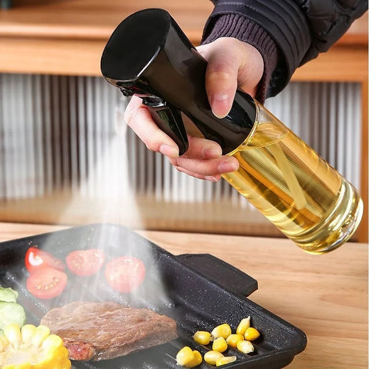 200ml Oil Spray Bottle Cooking Olive Oil Sprayer Kitchen Air Fryer BBQ Baking Oil Spray Empty Bottle Home Kitchen Cooking Tool