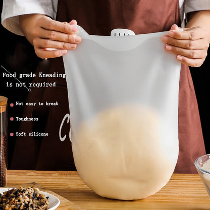 Kneading Dough Bag Food Grade Flour Mixer Cooking Baking Silicone Bags Versatile Dough Mixer Bread Pastry Pizza Kitchen Tools