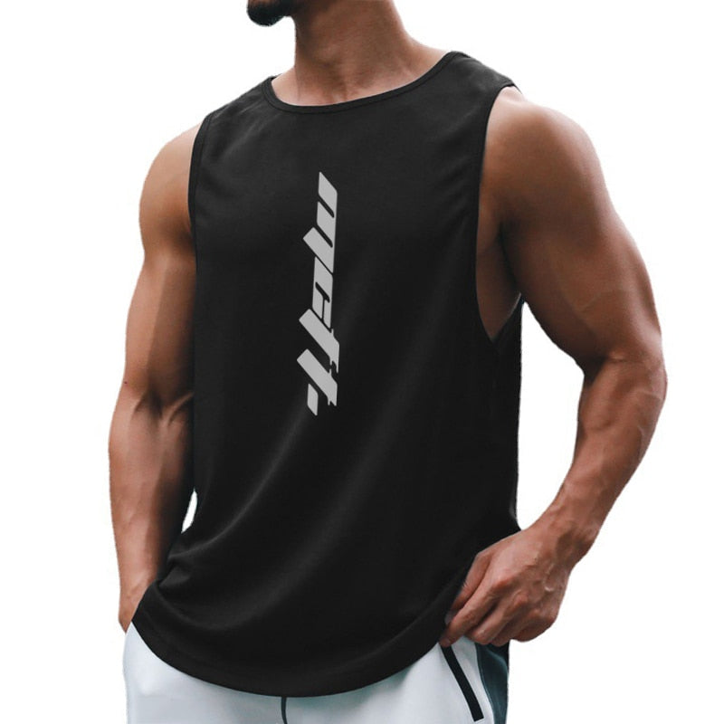 Muscleguys Gym Clothing Men Workout Tank Top Bodybuilding Vest Mesh Fitness Sleeveless Shirt Mens Sports Basketball Jerseys