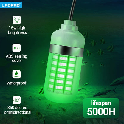 12V LED Fishing Light 108pcs 2835 Waterproof Ip68 Lures Fish Finder Lamp Attracts Prawns Squid Krill 4 Colors Underwater light