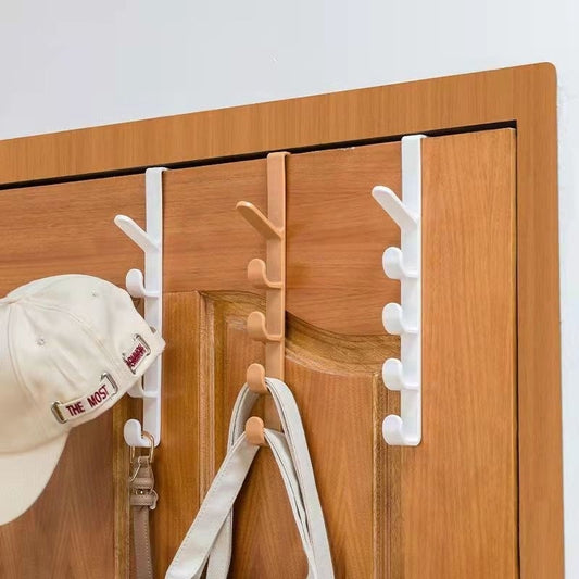 Door Hooks Plastic Shelf Hat Organizer Bedroom Door Hanger Clothes Hanging Rack Home Storage Organization Bags Hat Door Hook