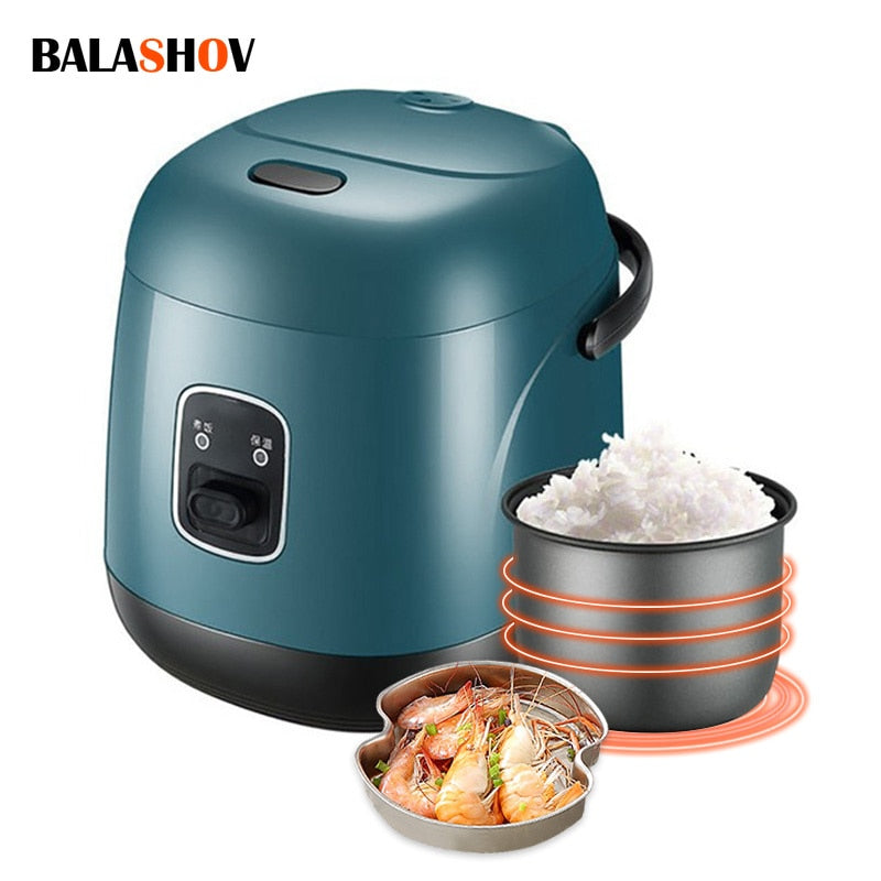 1.2L Mini Electric Rice Cooker Multifunctional Cooker Non-Stick Pan Household Porridge Cooking Soup Stewing Machine Electric Pot