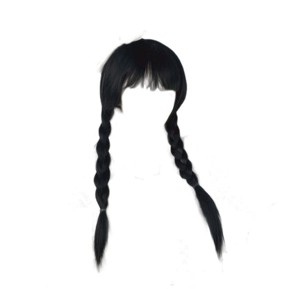 Movie Wednesday Cosplay Dresses Wednesday Addams Cosplay Costume Gothic Wind Adult Kids Children Dress Halloween Party Costumes