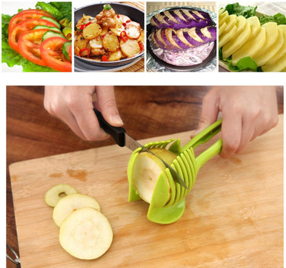 1Piece Tomato Smart Slicer Potato Peeling Knife Holder To Clean And Convenient Kitchen Good Helper Work Tool Fruit Items New