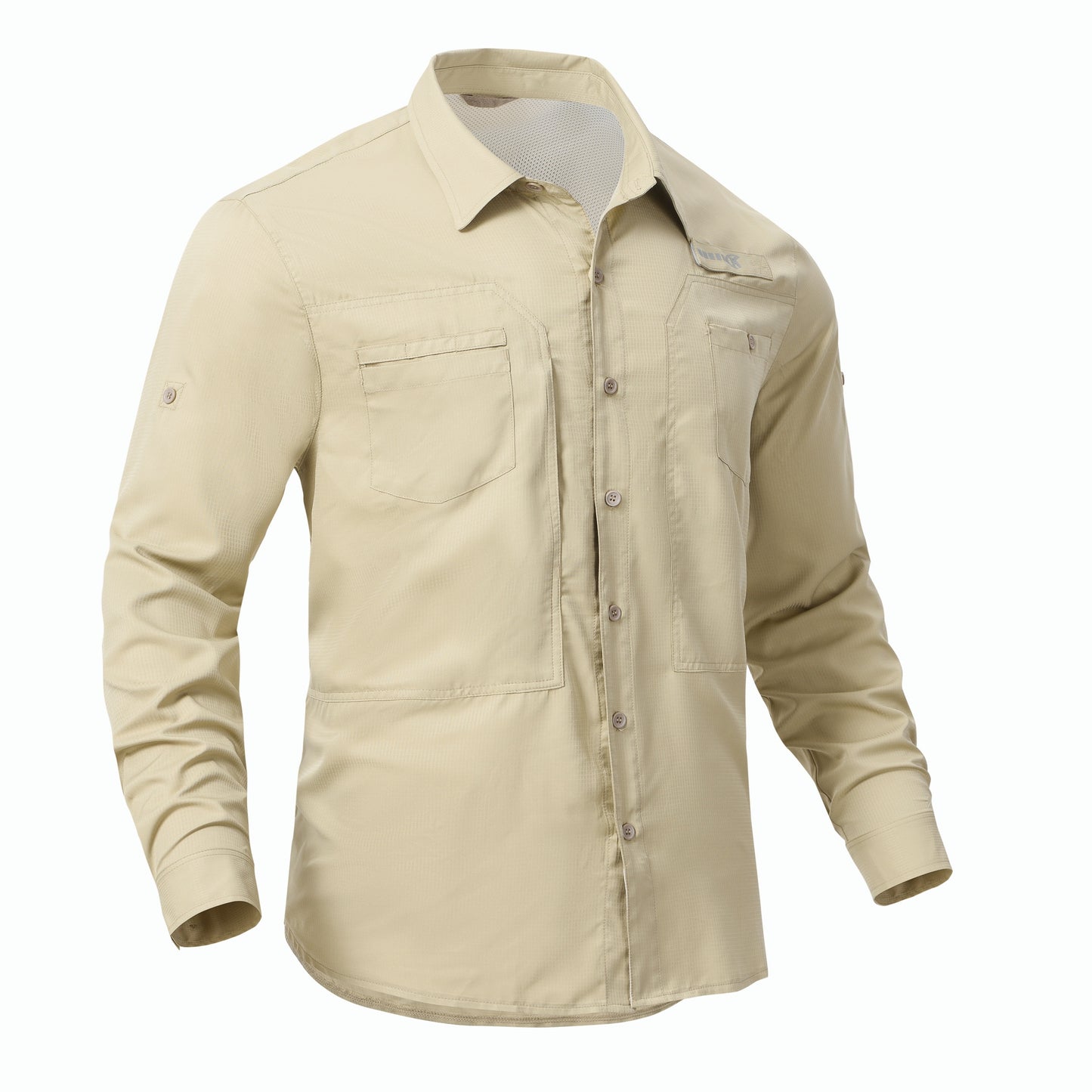 Men&#39;s Summer Long Sleeve Fishing Shirts UPF 50+ Sun Protection Hiking Shirt Casual Button Down Tactical Shirts