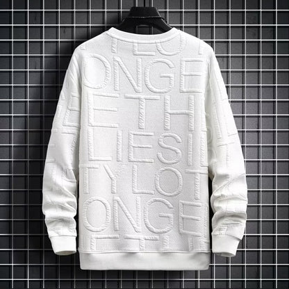 Spring Autumn Men&#39;s Sweatshirt Korean Fashion Streetwear English Long Sleeve Top Men Trend Men Clothing Harajuku Pullover Hoodie