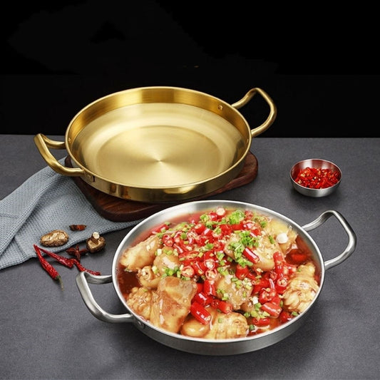 Stainless Steel Kitchen Pans Pots Cookware Sets Saucepan for Cooking Camping Home Utensil Dining Room Multifunctional Golden