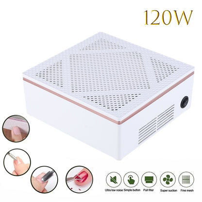 Big Power Nail Vacuum Cleaner Professional Nail Dust Collector With Filters Dust For Manicure Pedicure Nail Equipment Salon Tool