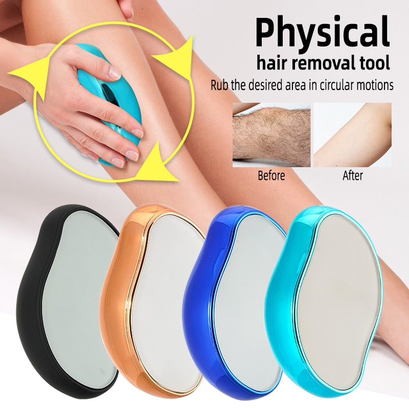 New Painless Physical Hair Removal Epilators Crystal Hair Eraser Safe Easy Cleaning Reusable Body Beauty Depilation Tool
