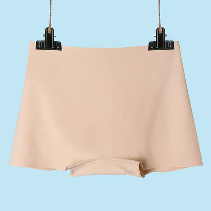 Ice Silk Seamless Underwear Women's Cotton Crotch Boxer Shorts Ladies Pants Four Corners Anti-empty Summer Thin Section