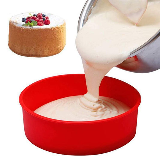 20CM Round Cake Pan Toast Pan Bread Pan Silicone Baking Pan Baking Forms For Pastry Accessories Tools Food Grade Silicone Mould