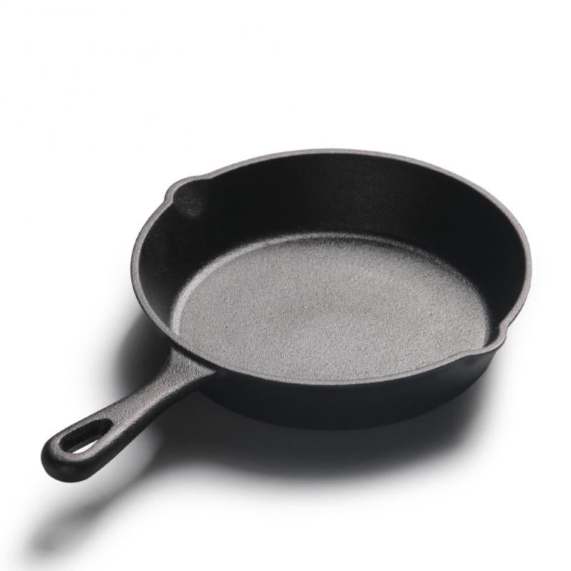 Seasoned Cast Iron Griddle Pan Cooking Fried Kitchen Tool Steak Pot Breakfast Wok Steak Egg Frying Pan Pancake Pot Set Nonstick