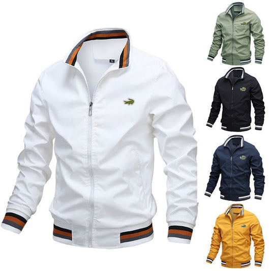 2022 Embroidery CARTELO Autumn and Winter Men&#39;s Stand Collar Casual Zipper Jacket Outdoor Sports Coat Windbreaker Jacket for Men