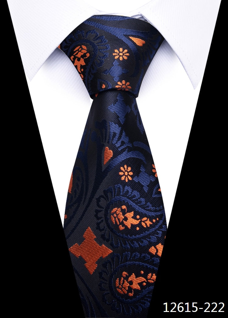 Tie Gravatas Fashion Wholesale Woven 8 cm Silk Necktie Wedding Accessories Blue Man Dot Fit Group Party Office