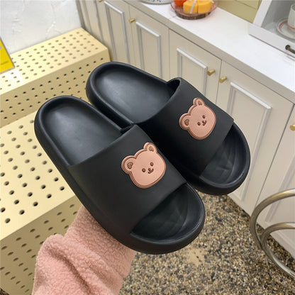 New Couples Stylish Adult Sandals Slip-Proof Thick-Soled Indoor Outdoor Slippers Men Flip Flops House Sleepers Shoes Woman Home