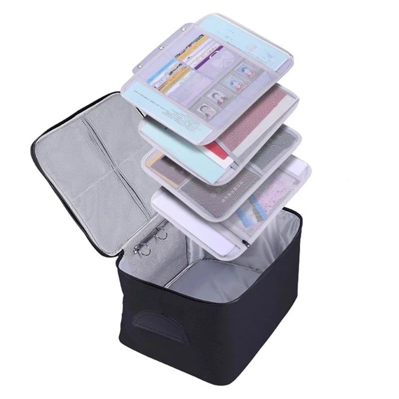 Document Storage Bag Organizer File Boxes Bins Basket Drawer Container Home Office Storage Organization Accessories Supplies