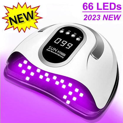 66LEDs Nail Dryer UV LED Nail Lamp for Curing All Gel Nail Polish With Motion Sensing Professional Manicure Salon Tool Equipment