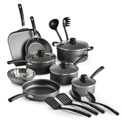 Tramontina Primaware 18 Piece Non-stick Cookware Set, Steel Graynonstick cookware set for kitchen