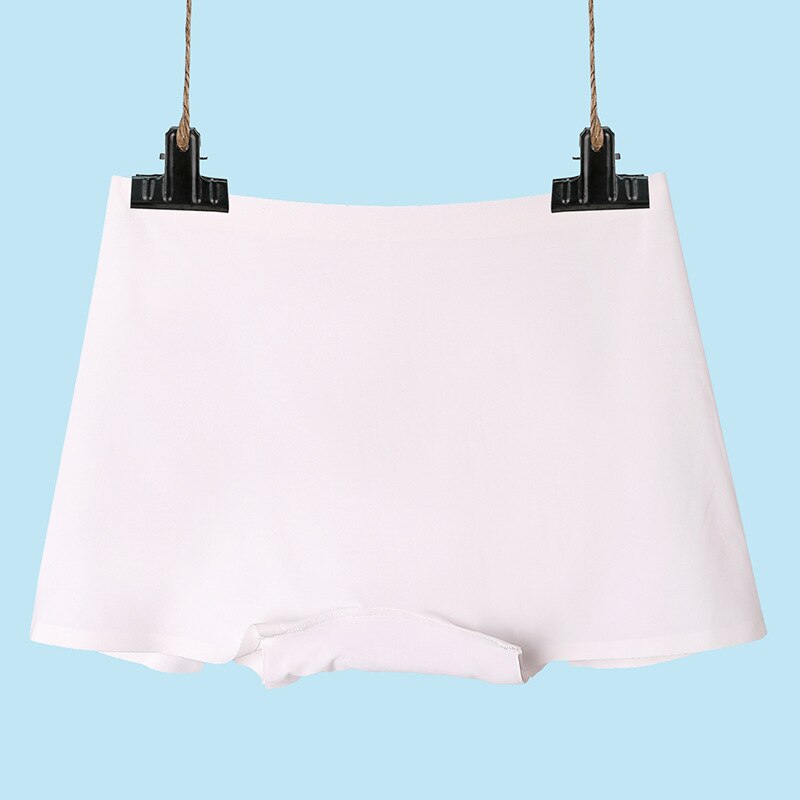 Ice Silk Seamless Underwear Women's Cotton Crotch Boxer Shorts Ladies Pants Four Corners Anti-empty Summer Thin Section