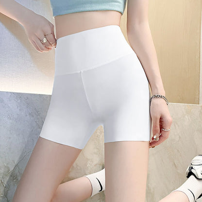 Seamless Biker Shorts Women Fitness Casual High Waist Fashion Summer Slim Knee-Length Bottoms Black Cycling Shorts Streetwear