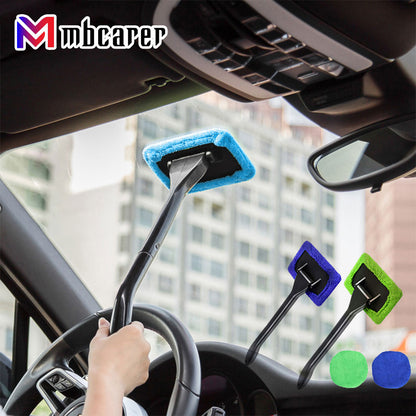 Car Window Cleaner Brush Kit Windshield Cleaning Wash Tool Inside Interior Auto Glass Wiper With Long Handle Car Accessories