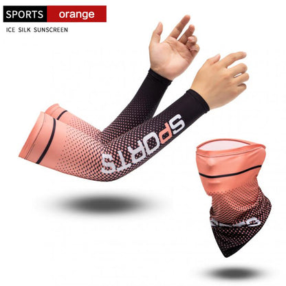 Sun UV Protection Long Gloves Hand Protector Cover Arm Sleeves Ice Silk Sunscreen Sleeves Outdoor Arm Cool Sport Cycling Sleeves