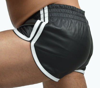 New Men&#39;s Leather Shorts Genuine Soft Lambskin Sports Gym Causal Wear Pants ZL01