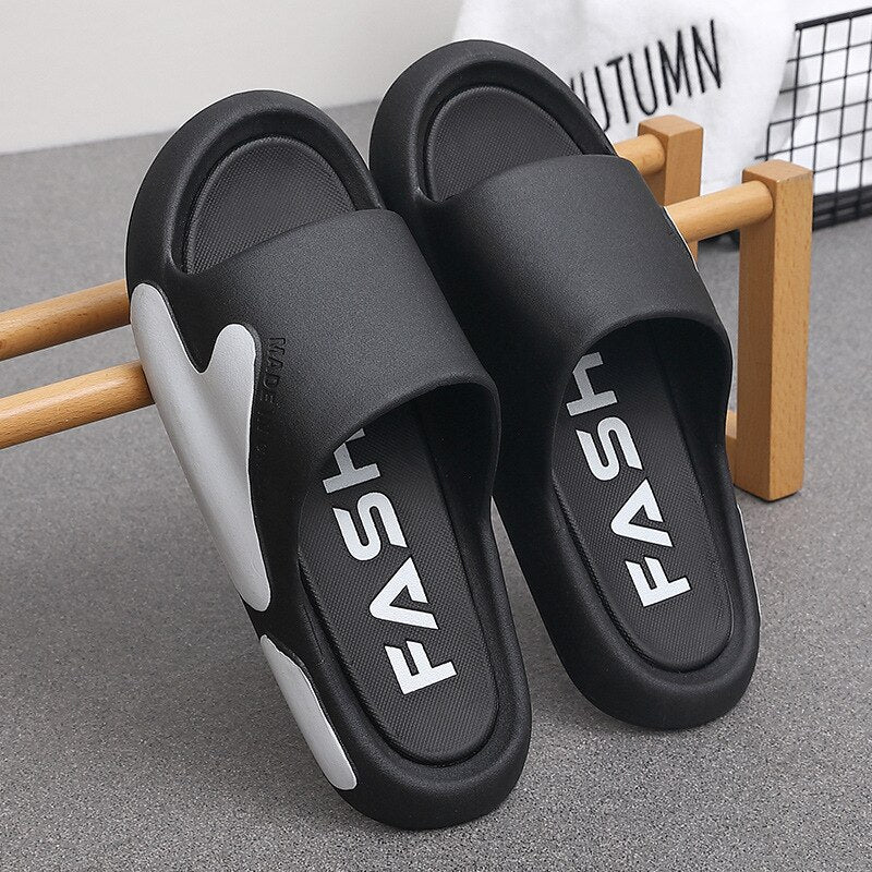 Slippers Men's Thick Soles Anti Slip Home Men's Slippers Women's Home Leisure Antiskid Mens Shoes Sleepers Men Slippers Men
