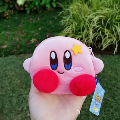 Cartoon Kirby Star Game plush messenger bag Kirby Plush Toy Girl hand crossbody Women Mobile Phone Bag Coin Purse Kids Xmas Gift