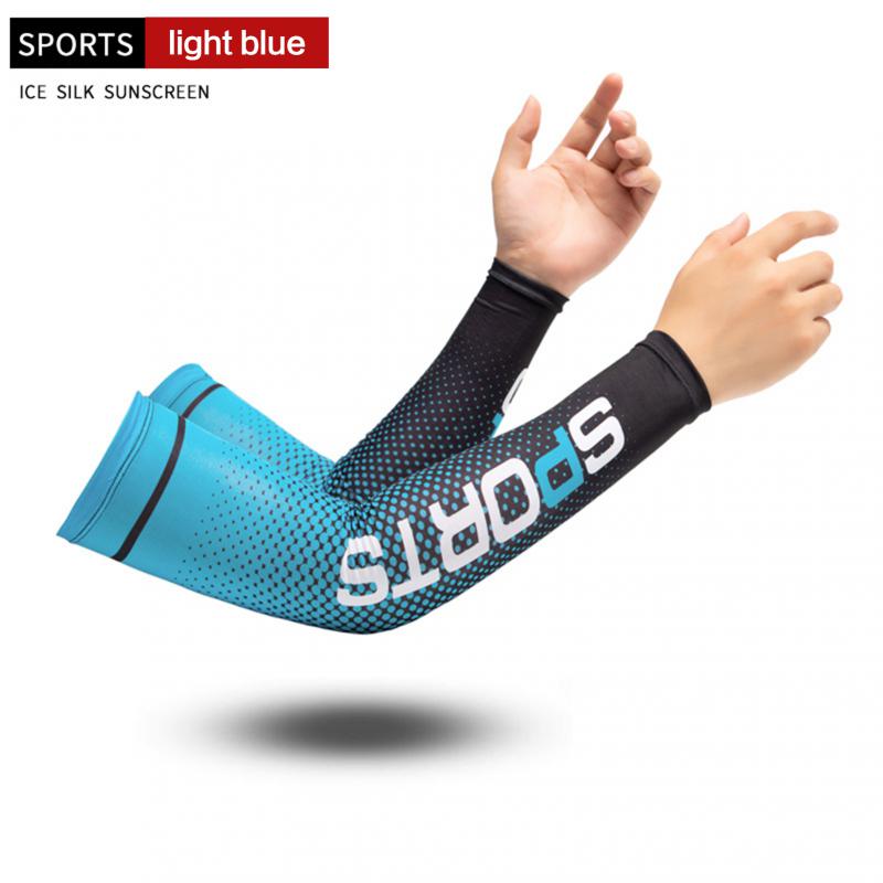 Sun UV Protection Long Gloves Hand Protector Cover Arm Sleeves Ice Silk Sunscreen Sleeves Outdoor Arm Cool Sport Cycling Sleeves