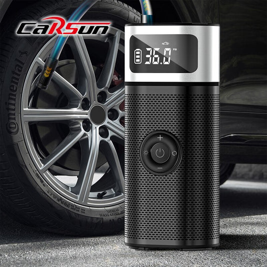Wireless Mini Car Tire Inflator 12V 150PSI Portable Air Compressor Motorcycle Bicycle Tire Air Filling Metal Electric Air Pump