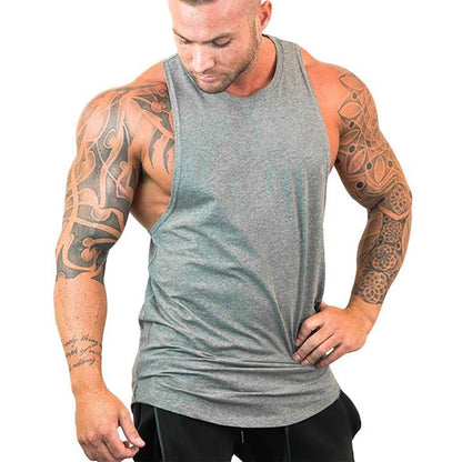 Mens tank tops shirt gym tank top fitness clothing vest sleeveless cotton man canotte bodybuilding ropa hombre man clothes wear