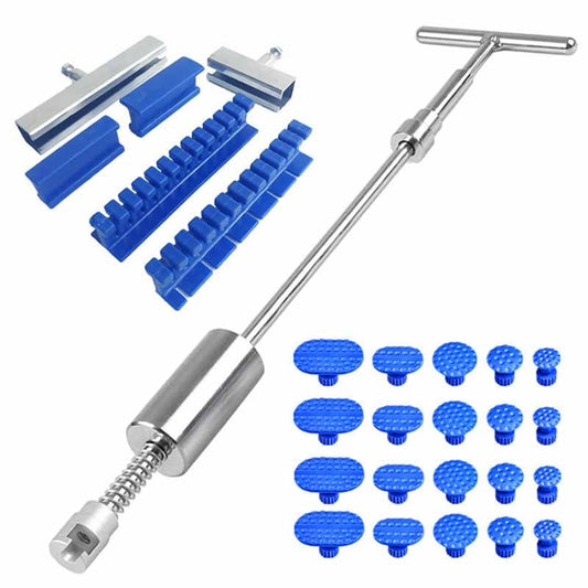 Car Paintless Dent Repair Tools Puller Removal Kit Slide Hammer Reverse Hammer Tool Body Suction Cup / Adhesive Blue Glue Tabs