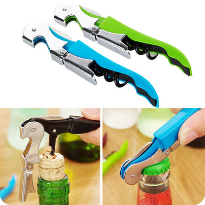 Multifunctional Wine Bottle Opener Seahorse  Stainless Steel  Beer Corkscrew Knife Kitchen Gadget Bar Accessories