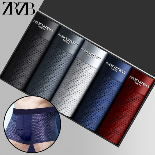 Men&#39;s Panties Men Underwear Boxershorts Men Boxer Men Ropa Interior Hombre Calzoncillos Breathable Hombre Bamboo Hole Large Size