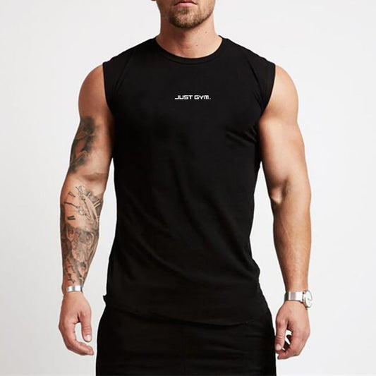 Summer Gym Tank Top Men Cotton Bodybuilding Fitness Sleeveless T Shirt Workout Clothing Mens Compression Sportswear Muscle Vests