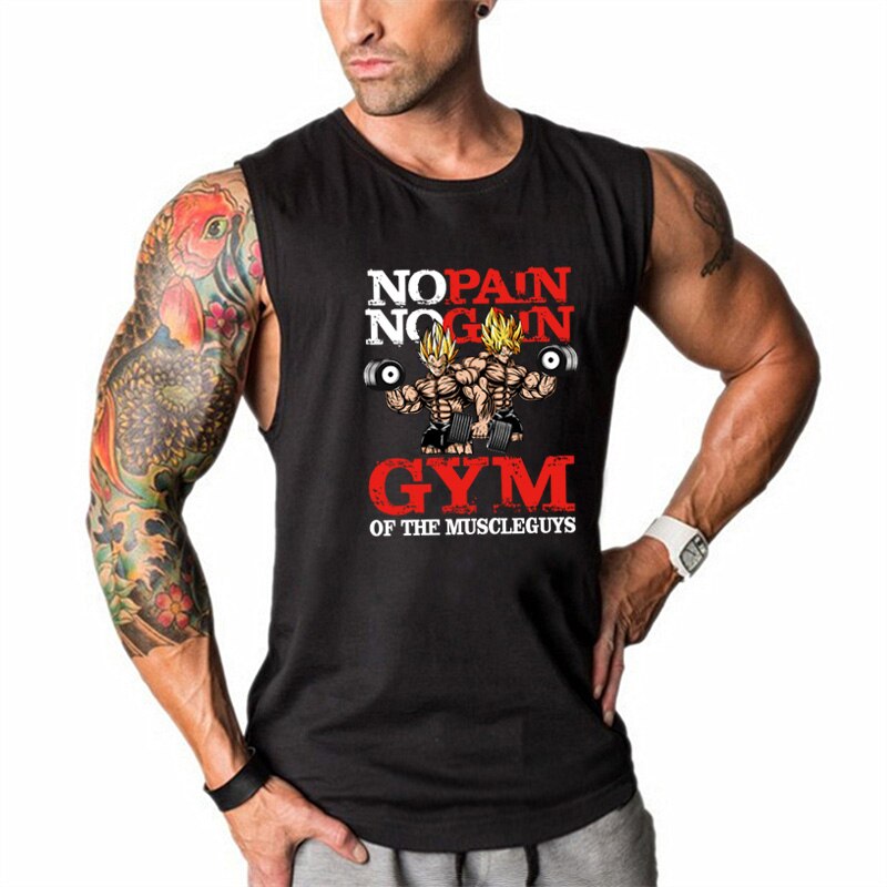 New Gym Tank Tops Mens Undershirt Sporting Wear workout Bodybuilding Men Fitness Exercise Clothing Vest Sleeveless Shirt