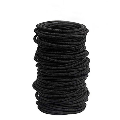 30/50/100pcs Hair Tie Girls with Black Hair Tie High Elastic Rubber Band for Women Men Thin Hair Tie Hair Accessories Hair Ties