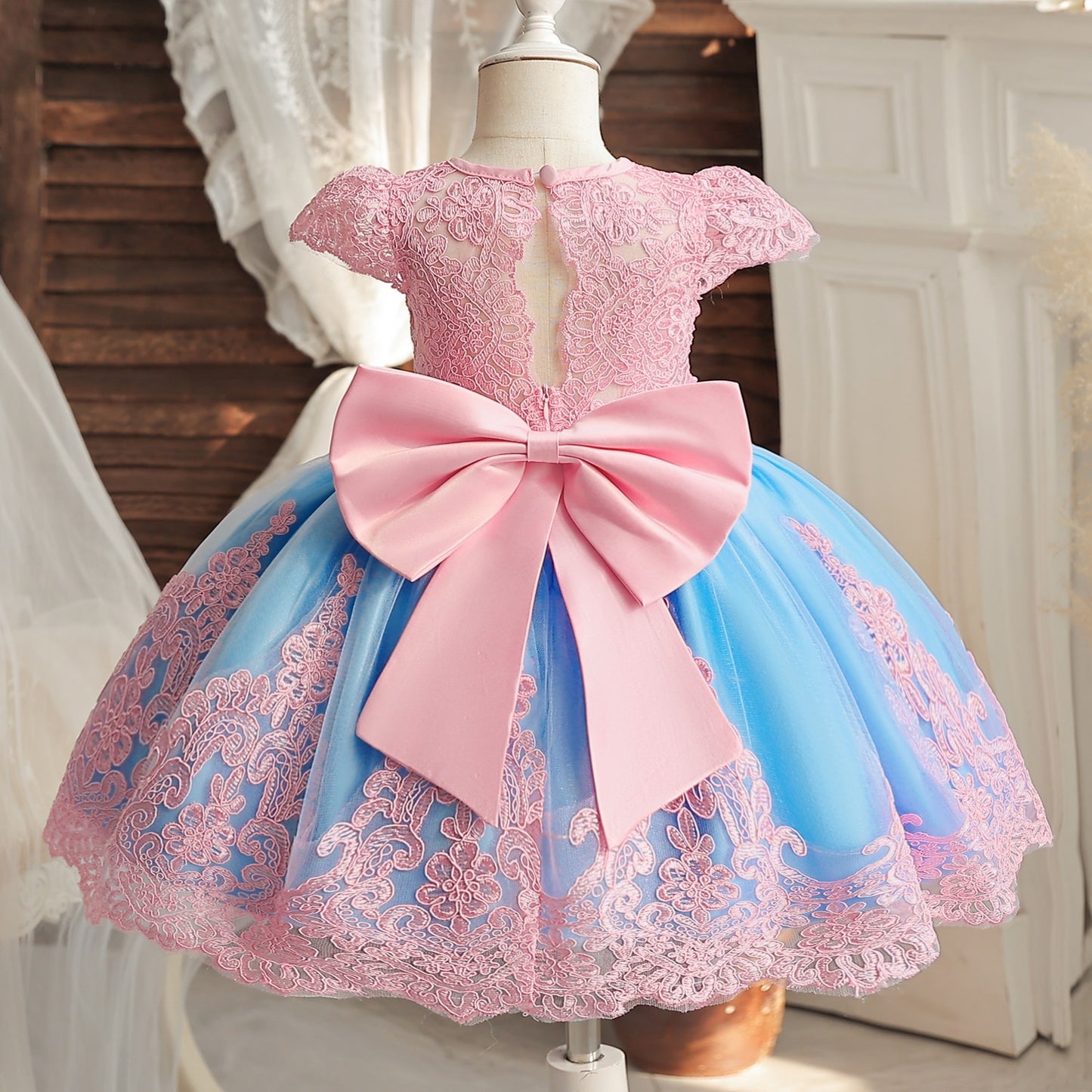 12M Baby Girl 1 Year Birthday Dress Newborn Christening Gown Infant Girls Dress Toddler Baptism Dresses Little Baby Vestidos