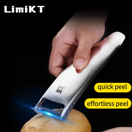 LimiKT 304 Stainless Steel Multifunctional Peeling Knife Vegetable And Fruit Peeler