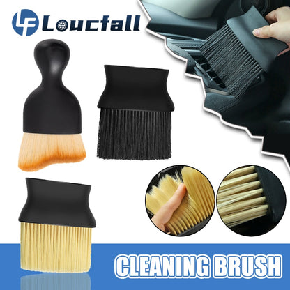 Car Interior Nylon Cleaning Soft Brush Dashboard Air Conditioner Outlet Detail Cleaning Brush Gap Dust Removal Articles for Cars