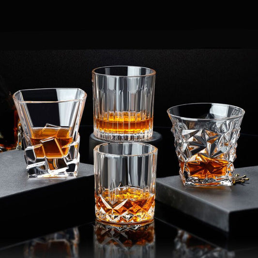 Glass Bar Hotel Home whisky beer glass wine Crystal Wine Glass Wine Set hot sale good quality Multiple styles can be selected